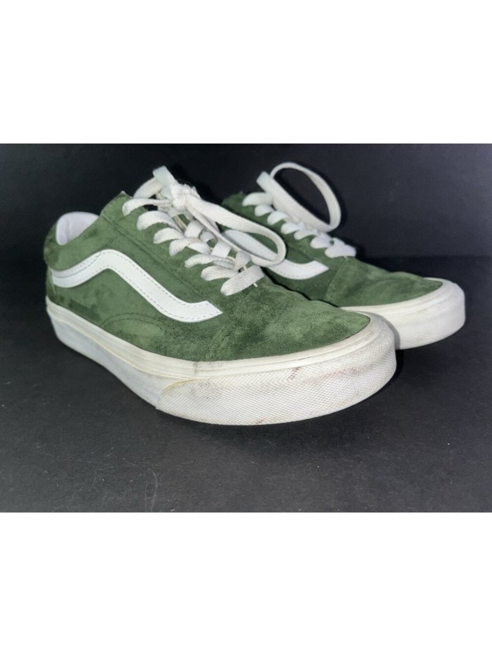 VANS Off the Wall Sneaker Jr 4 Men 5.5 Womens Green Skate Board Low Top Shoes